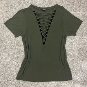 Express Lace Up Tee
